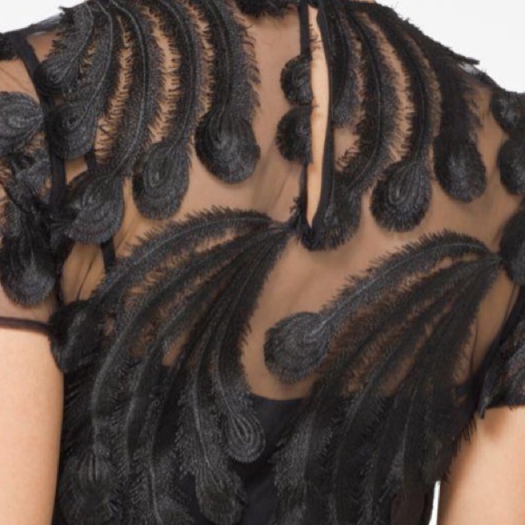 Michael Kors NWT Feather Embroidered Dress - Picture 5 of 6